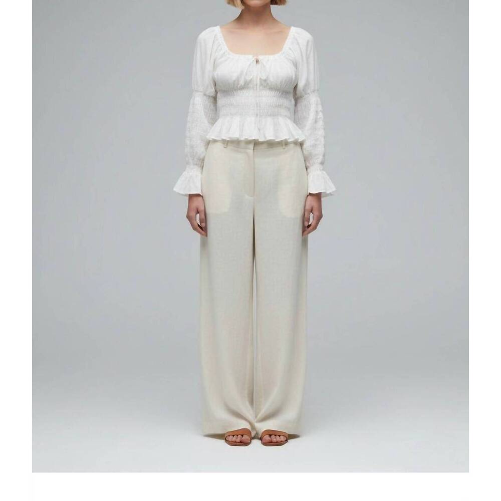 NEW DÔEN baptisia long sleeve top in salt